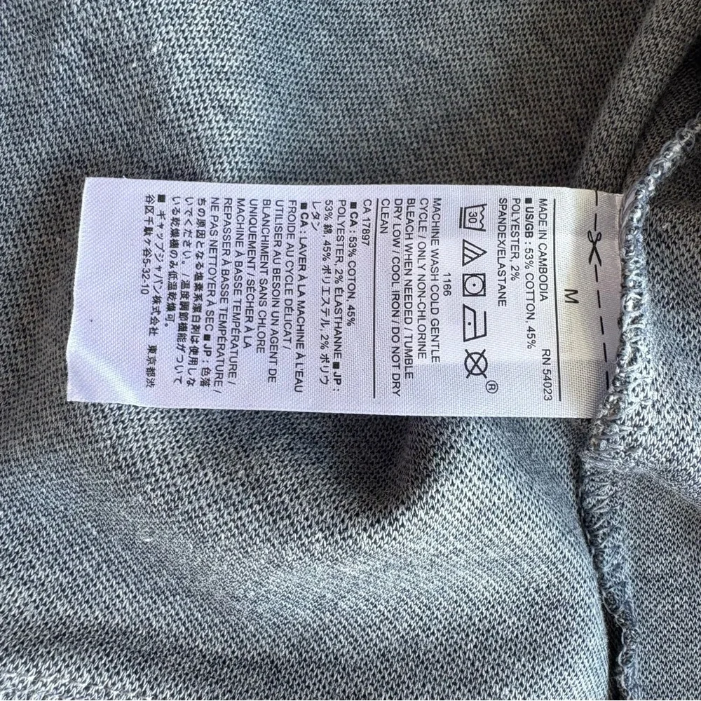 Banana Republic Factory Pique Moto Jacket in light gray size Medium - Picture 5 of 10